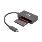 Tripp Lite U438-CF-SATA-5G USB 3.1 Gen 1 (5 Gbps) USB-C to CFast 2.0 Card and SATA III Adapter, Thunderbolt 3 compatible