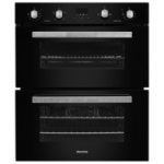 electriQ Built Under Electric Double Oven - Black