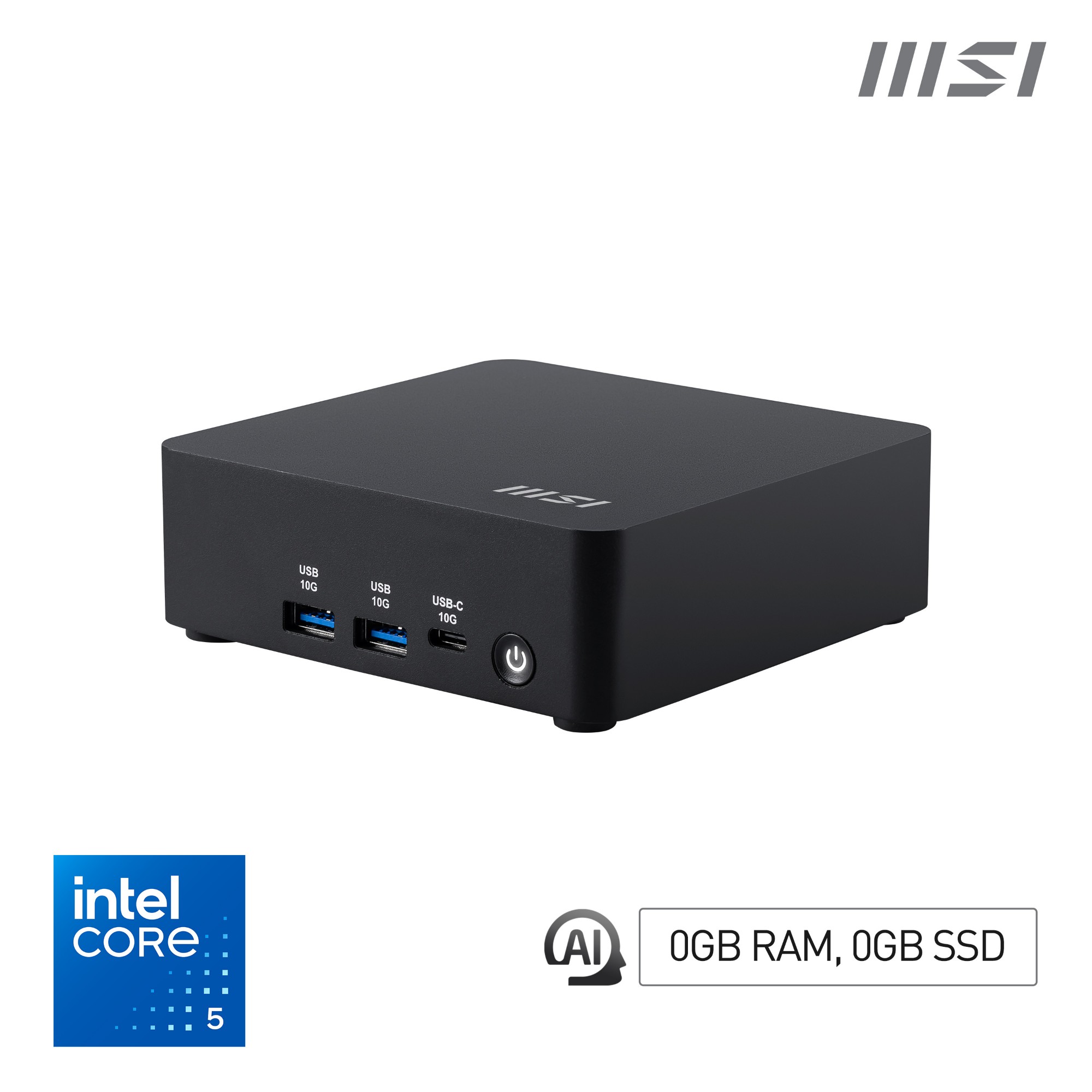 MSI Cubi NUC AI 1UMG Intel Core Ultra 5 125H . Barebone. NUC. SFF. Min