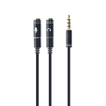 Gembird !Adapter audio microphon 3.5mm mini Jack/4PIN/0. audio cable 0.2 m 2 x 3.5mm Black
