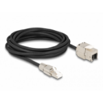 DeLOCK Cable RJ45 plug field assembly to Keystone Module RJ45 jack Cat.6A 5 m