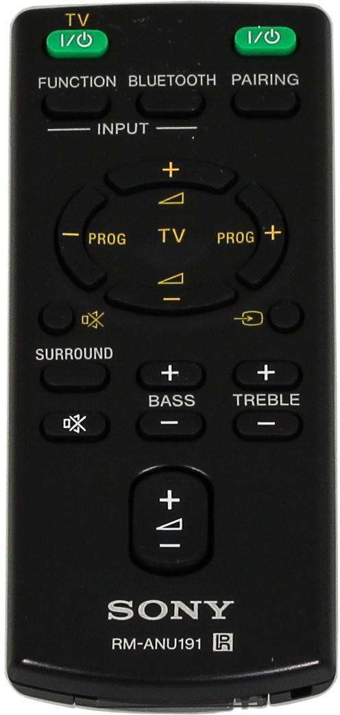 Image of Sony RM-ANU191 remote control Wired Press buttons