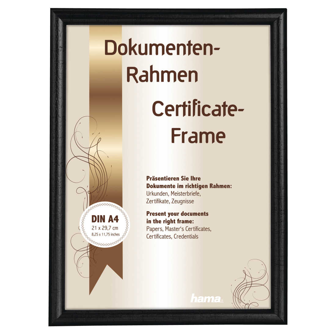 Image of Hama Phoenix - Glass Wood - Black - Single picture frame - Table...