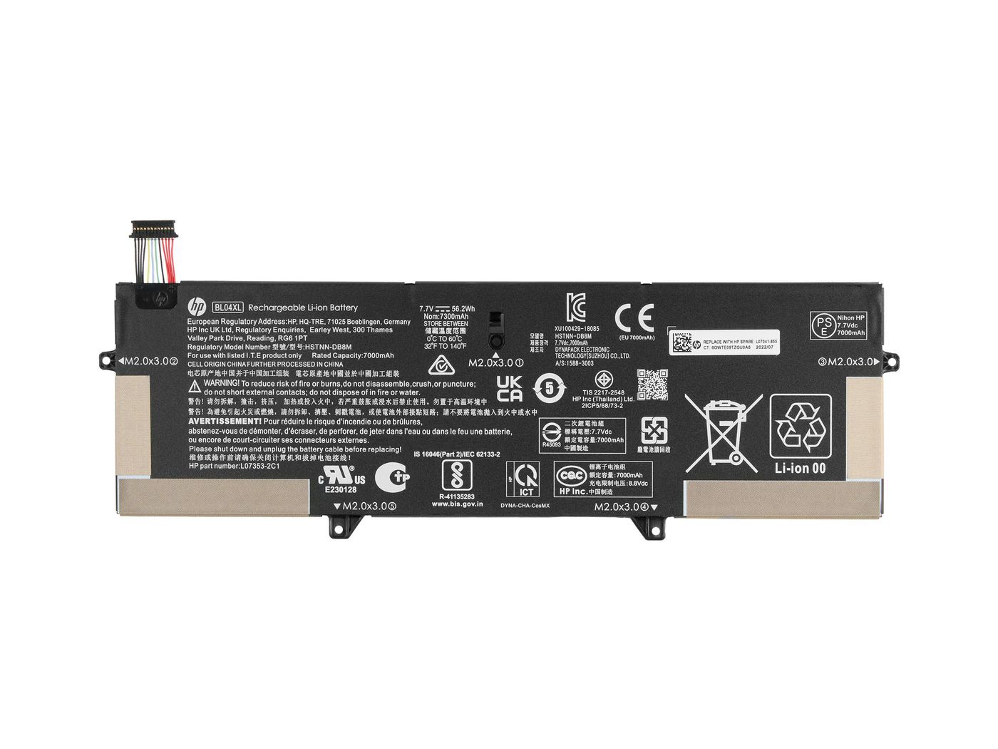 Hp *Non Cancellable/Non Returnable (Ncnr)* Battery 4C 56Wh 3 75Ah Li B