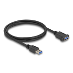 DeLOCK USB 5 Gbps Cable USB Type-A male to USB Type-A female for installation 1 m black