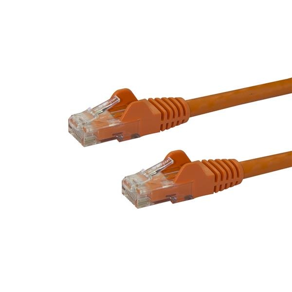 Image of StarTech.com 2m CAT6 Ethernet Cable - Orange CAT 6 Gigabit...