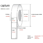 Capture CA-LB3090 printer label White
