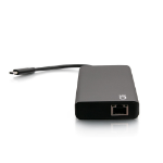 C2G USB-C® 9-in-1 Dual Display Docking Station met HDMI®, Ethernet, USB, 3,5 mm audio- en stroomtoevoer tot 60W - 4K 30Hz (TAA-conform)
