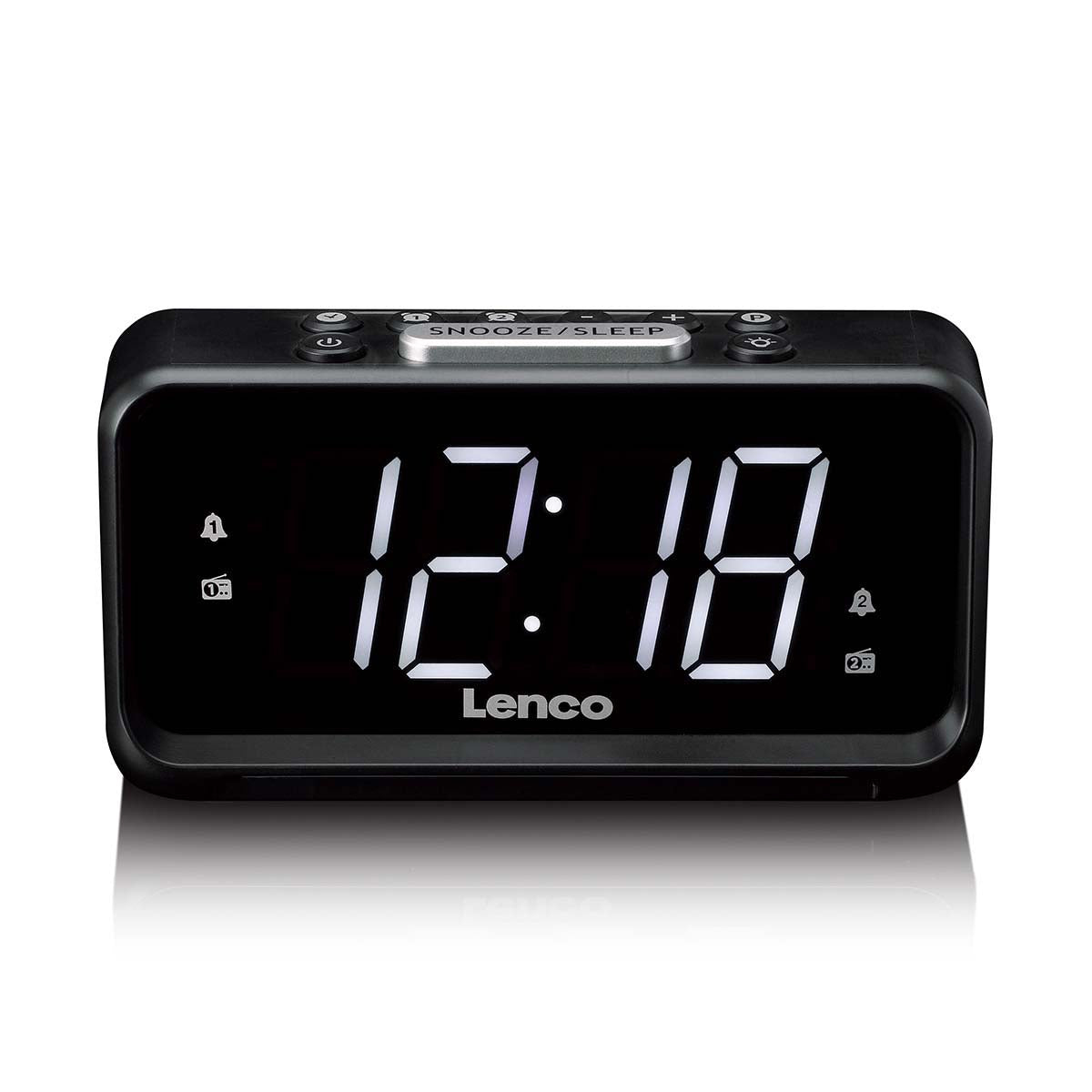 Lenco CR-28BK radio Clock Digital Black