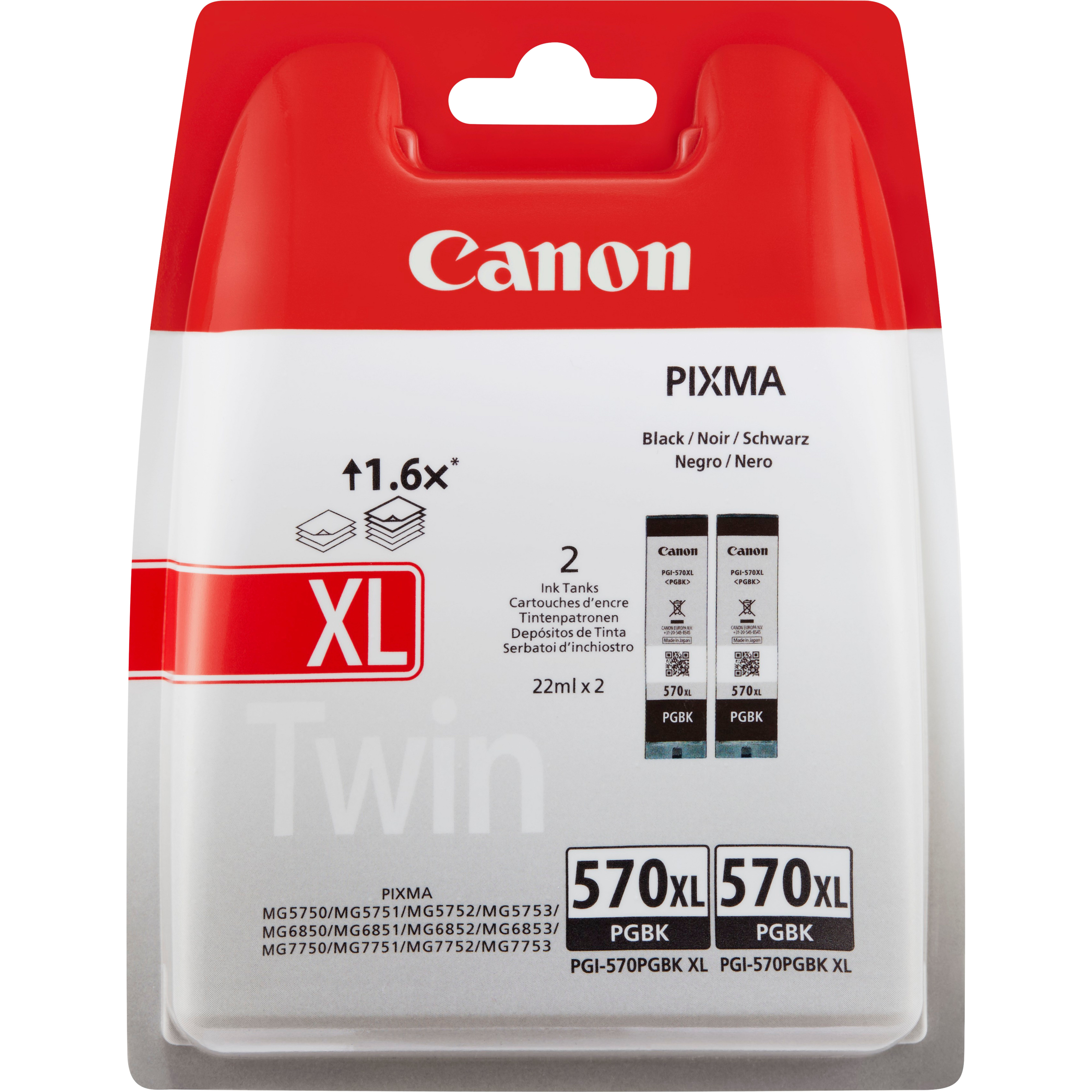 Image of Canon 0318C007/PGI-570PGBKXL Ink cartridge black high-capacity...