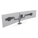 HAT Design Works E5 Triple Dynamic Pole 27" Desk White