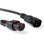 Microconnect PE040618LOCKB power cable Black 2 m C14 coupler C13 coupler