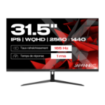 JAPANNEXT JN-IPS315WQHD165F computer monitor 80 cm (31.5") 2560 x 1440 Pixels Wide Quad HD LCD Zwart