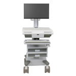 Ergotron M011-0101-111001-1-0 houder & standaard all-in-one pc/werkstation 19,5 kg Wit, Grijs 61 cm (24")