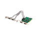 StarTech.com Tarjeta Adaptadora PCI de 4 Puertos Serial RS232 DB9 UART 16550 - Doble Voltaje