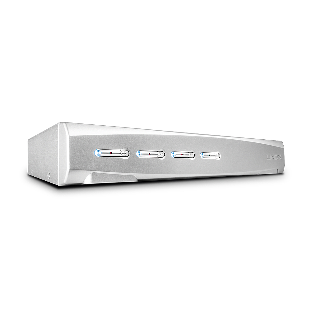 Image of Lindy 4 Port DisplayPort 1.2 KVM Switch Pro