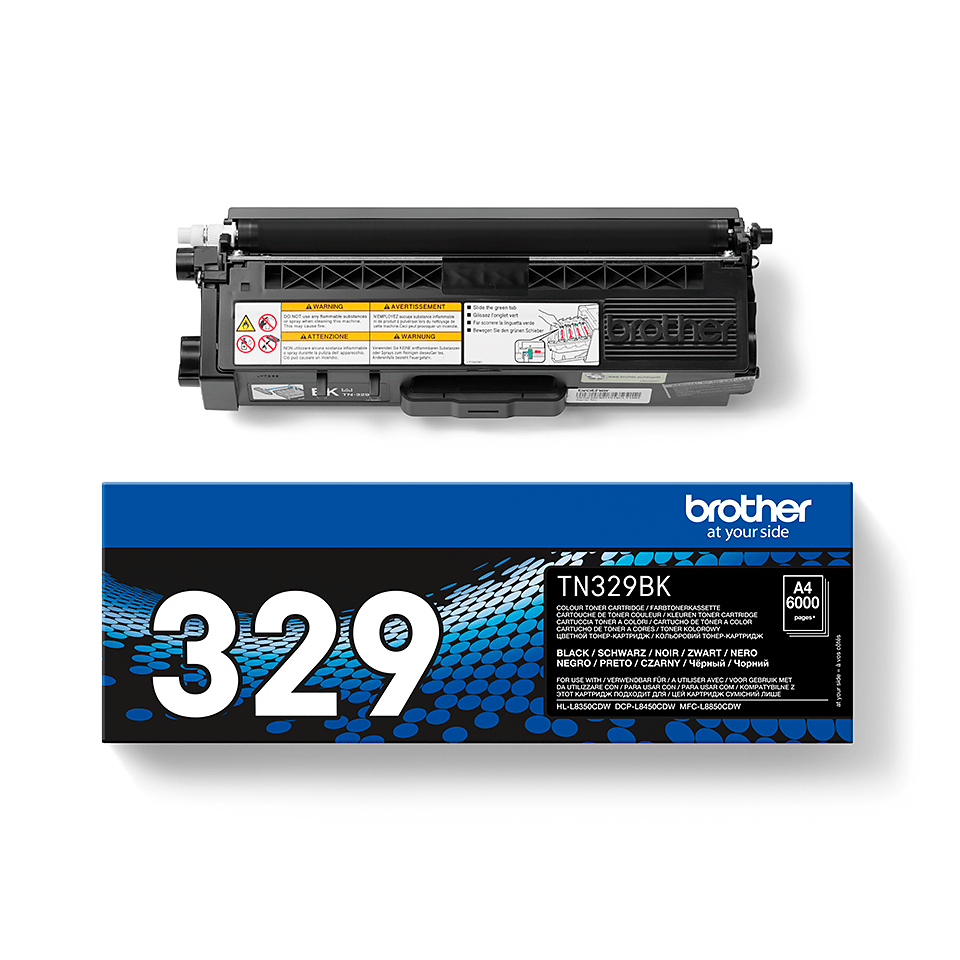 Brother TN-329BK Toner-kit black extra High-Capacity, 6K pages ISO/IEC 19798 for Brother DCP-L 8450