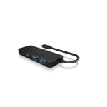 ICY BOX IB-HUB1423CR-C3 USB 3.2 Gen 1 (3.1 Gen 1) Type-C 5000 Mbit/s Black