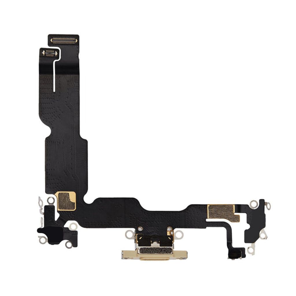 EU Product - iPhone 15 Plus Original Charging Port Flex Cable - Yellow thumbnail