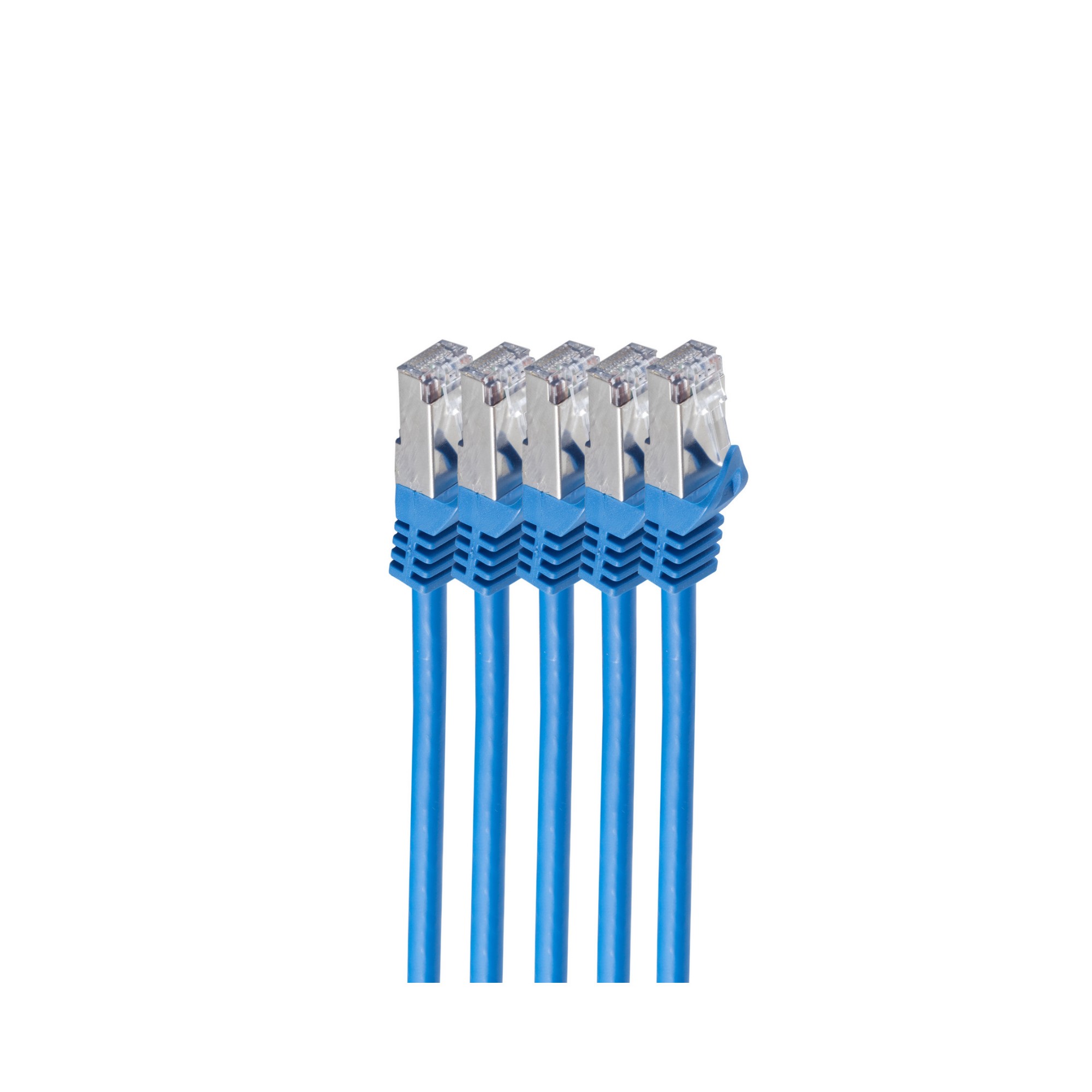 EU Product - RJ45 Patchkabel S/FTP, Cat7 VE5, 1m blau thumbnail