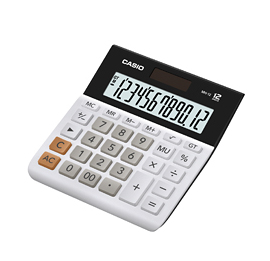 Image of Casio MH-12-WE calculator Desktop Basic Black, White
