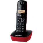 Panasonic KX-TG1611 DECT telephone Caller ID Black, Red
