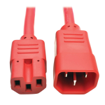 Tripp Lite P018-003-ARD power cable Red 35.4" (0.9 m) C14 coupler C15 coupler