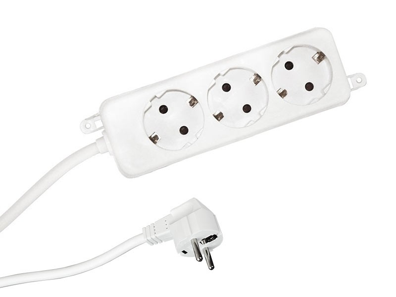 387.275S BACHMANN 387.275S - 3 m - 3 AC outlet(s) - Indoor - Plastic - White