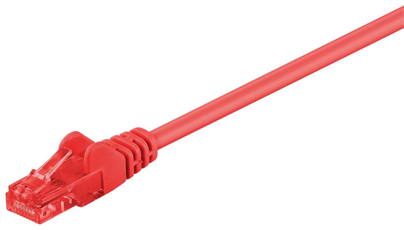 Photos - Cable (video, audio, USB) Microconnect UTP625R networking cable Red 25 m Cat6 U/UTP  (UTP)