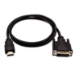 V7 Black Video Cable HDMI Male to DVI-D Male 1m 3.3ft