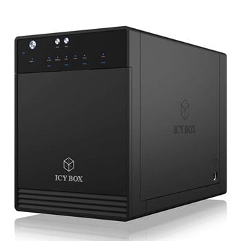 UK-IB-3740-C31 ICY BOX IcyBox USB 3.1 4 x 2.5 / 3.5 Hard Drive and SSD External Enclosure
