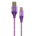 Gembird CC-USB2B-AMCM-2M-PW USB cable USB 2.0 USB A USB C Violet, White