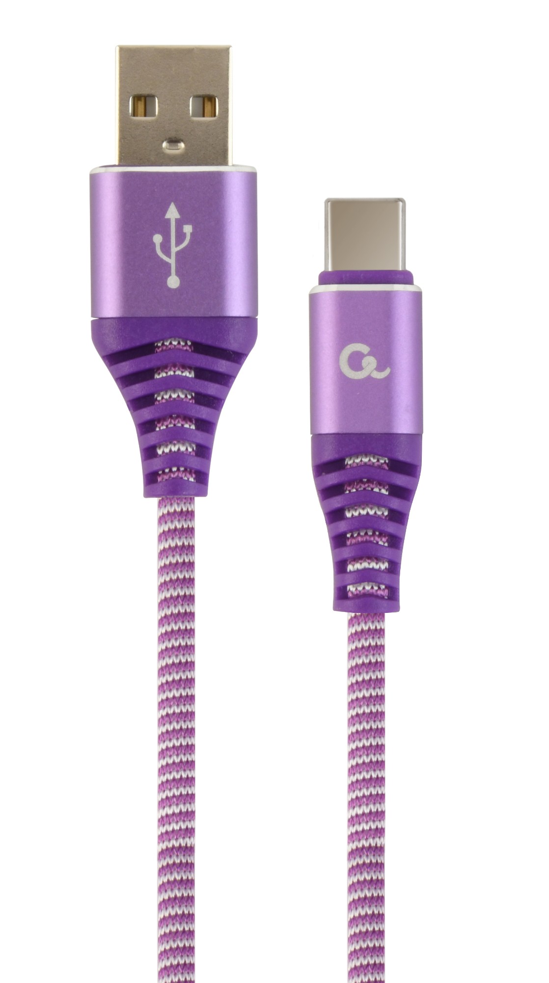 Gembird CC-USB2B-AMCM-1M-PW USB-kablar 1,8 m USB 2.0 USB A USB C Violett, Vit