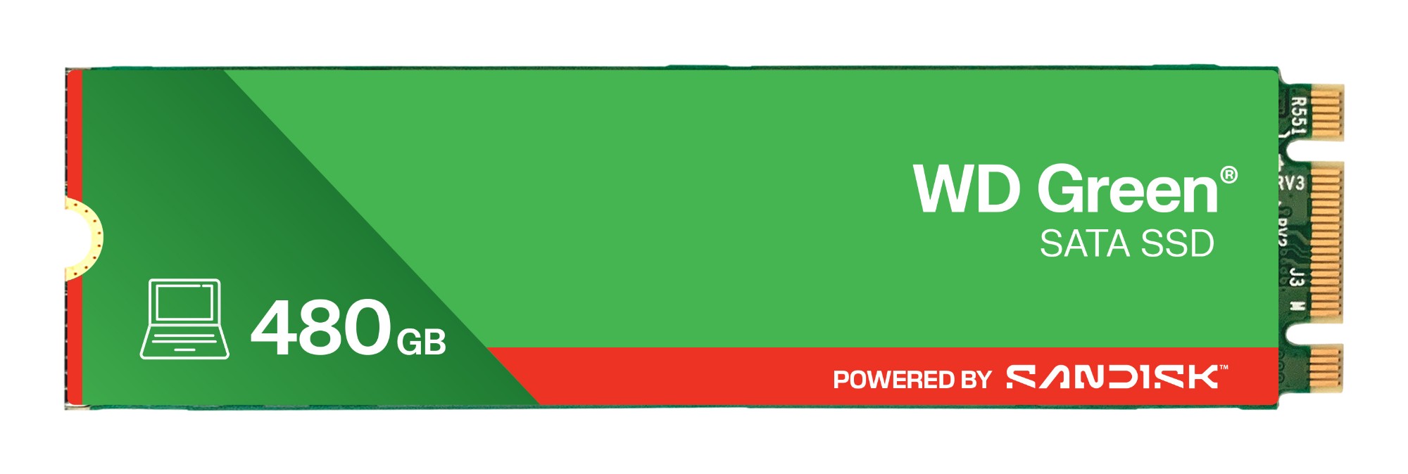 Western Digital WDS480G3G0B 480GB M.2 SATA SSD