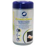 Image of AF SCREEN-CLENE TUB 100 WIPES FOR MONITOR SCREENS & FILTERS AND...