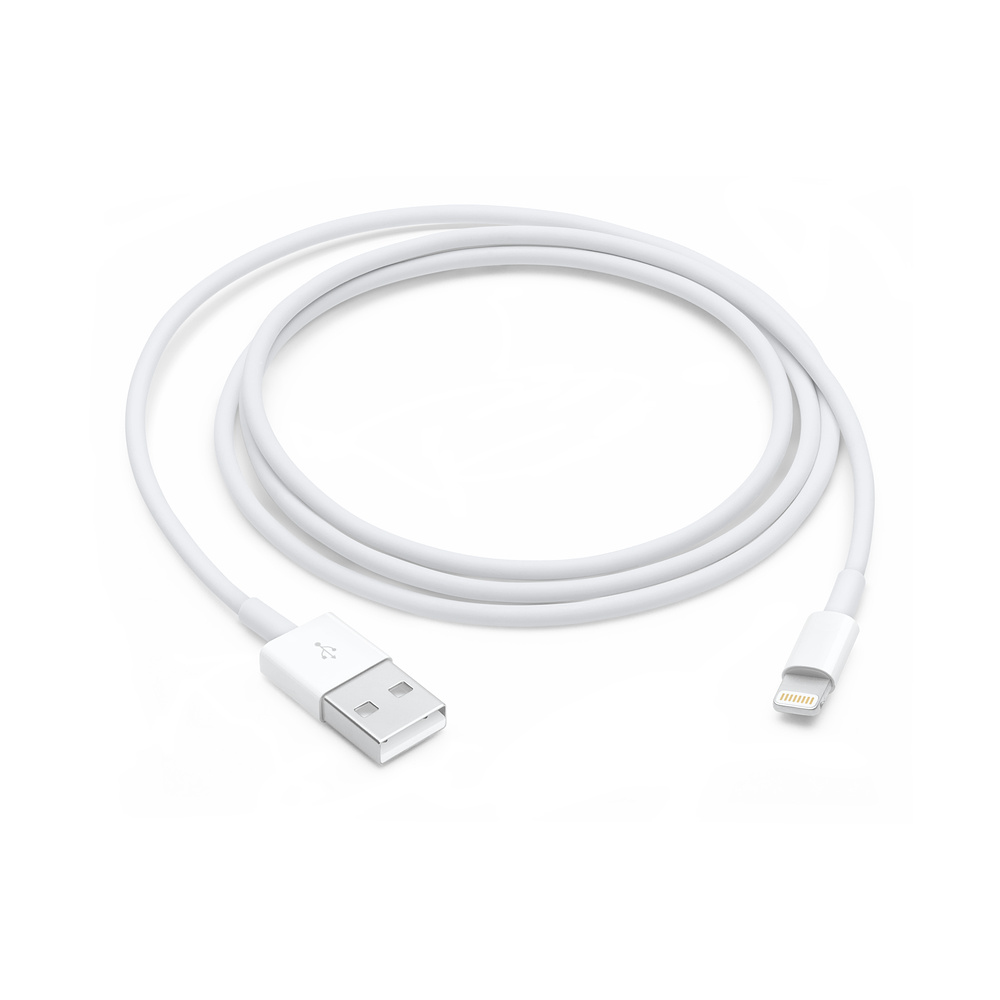 Apple MXLY2ZM/A cable de conector Lightning 1 m Blanco