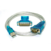 Monoprice USB/RS232 DB9-DB25, M/M serial cable Blue, Stainless steel 70" (1.78 m) USB Type-A DB-9