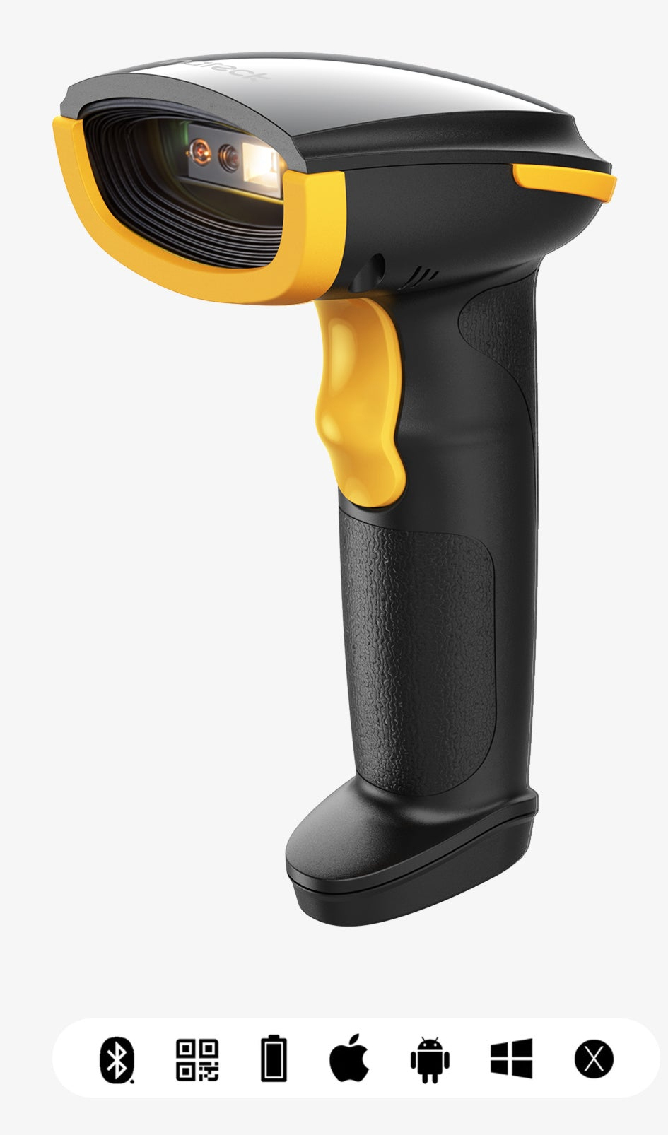 Inateck BCST-23 Handheld bar code reader 2D CMOS Black, Yellow