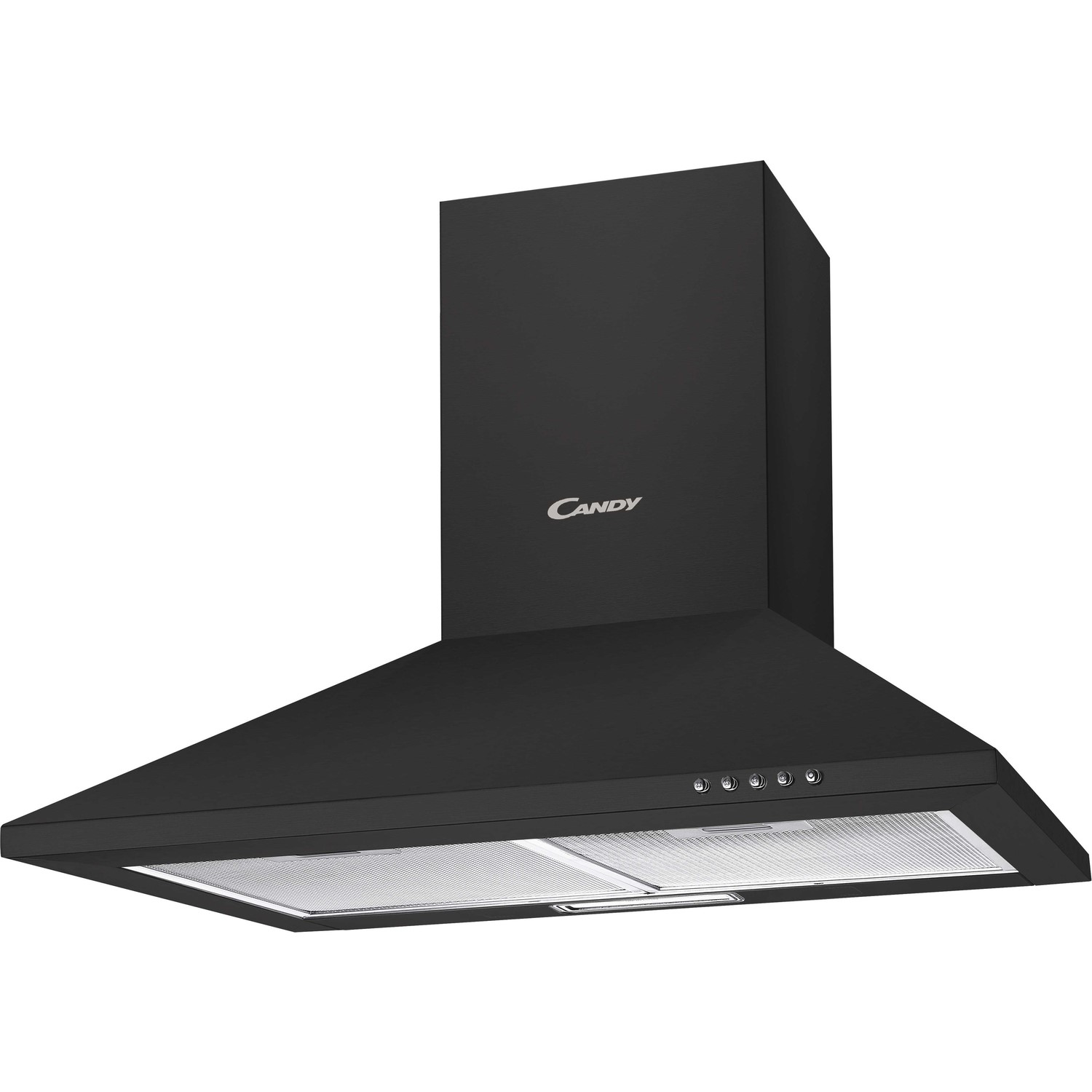 Photos - Cooker Hood Candy CCE116/1N 60cm Chimney  - Black 36901017 