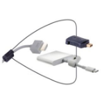 Liberty AV Solutions DL-AR3769 video cable adapter HDMI Type A (Standard) HDMI + Mini DisplayPort + USB Type-C Black, White