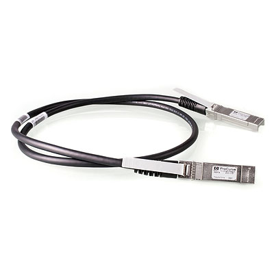 Image of HPE X242 10G SFP+ 1m coaxial cable Direct Attach Copper SFP+ Black