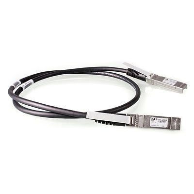 Photos - Cable (video, audio, USB) HP HPE X242 10G SFP+ 1m coaxial cable Direct Attach Copper SFP+ Black J9281B 
