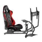 LogiLink EO0065 video game chair Universal gaming chair Bucket (cradle) seat Black, Red