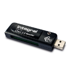 Integral USB3.0 CARDREADER SINGLE SLOT CFAST 2.0 card reader USB 3.2 Gen 1 (3.1 Gen 1) Black