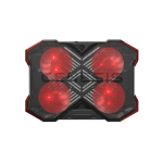 GENESIS Oxid 260 laptop cooling pad 43,9 cm (17.3") 1010 RPM Zwart, Rood