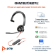 POLY Micro-casque Blackwire 3310 monaural USB-C + adaptateur USB-C/A