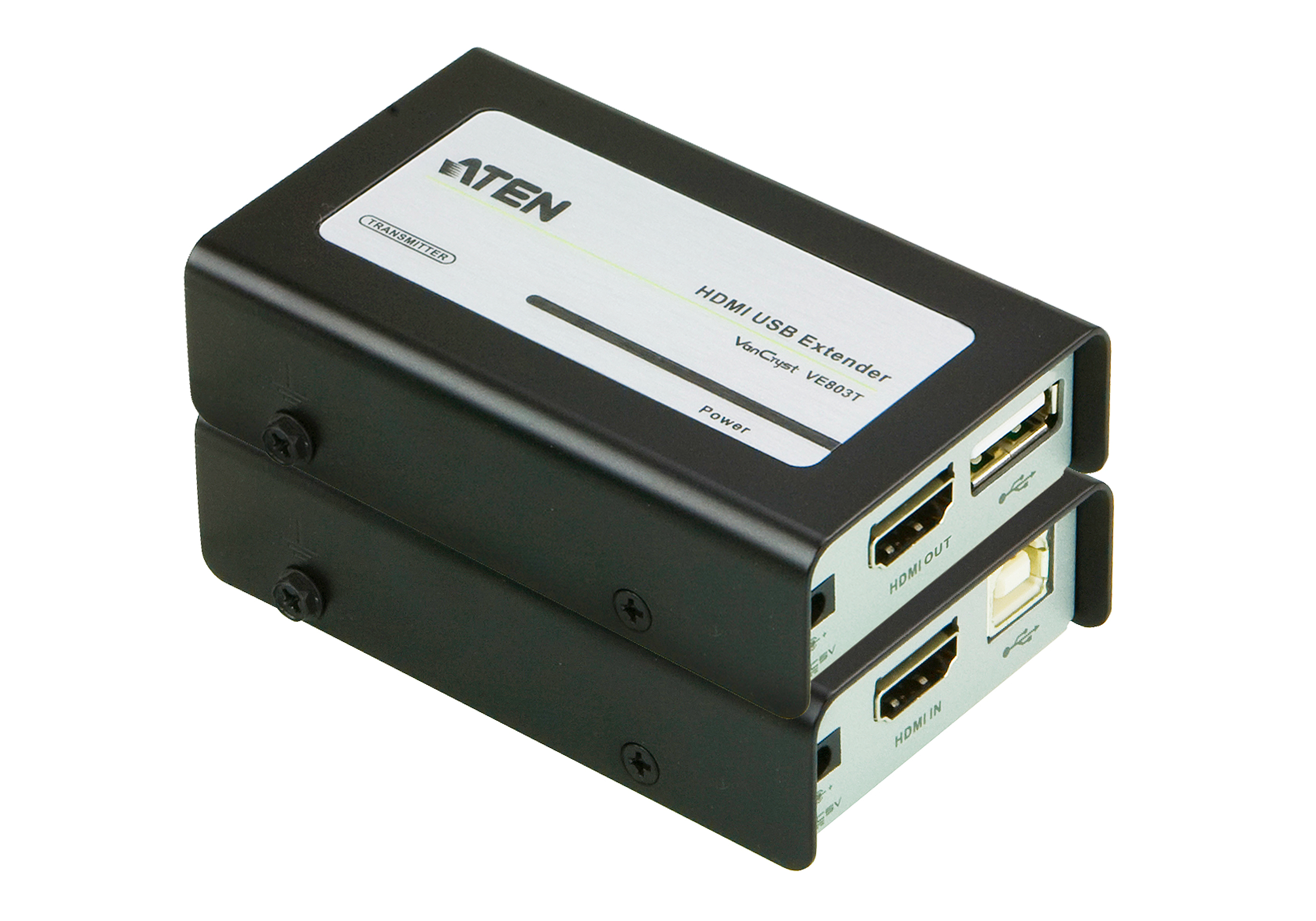 Image of ATEN VE803 AV extender AV transmitter & receiver Black, Grey