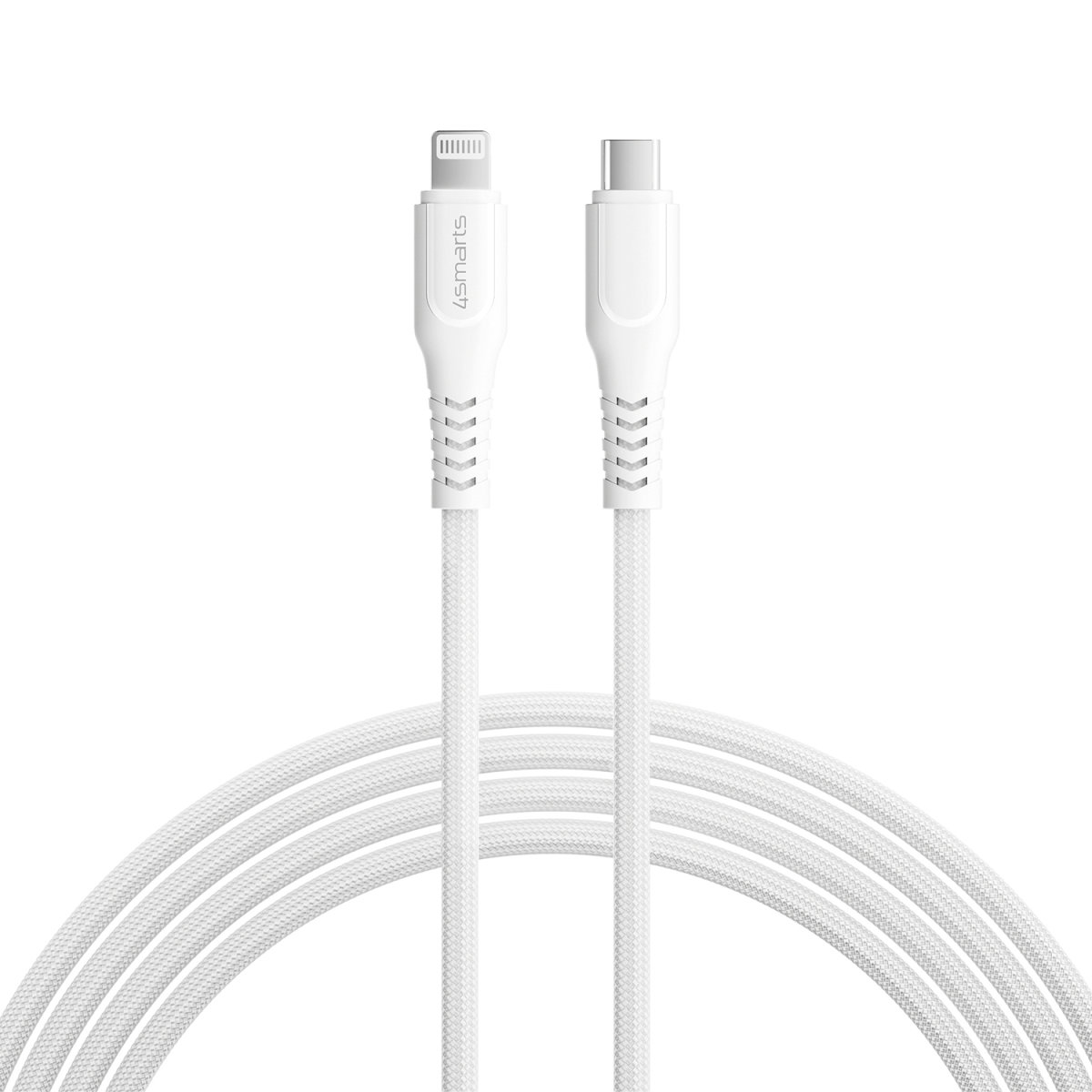 4smarts 465592 lightning cable 1.5 m Silver, White