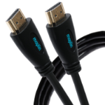 Maplin Thin HDMI to HDMI 4K Ultra HD Cable with Ethernet & Gold Connectors - Black, 3m