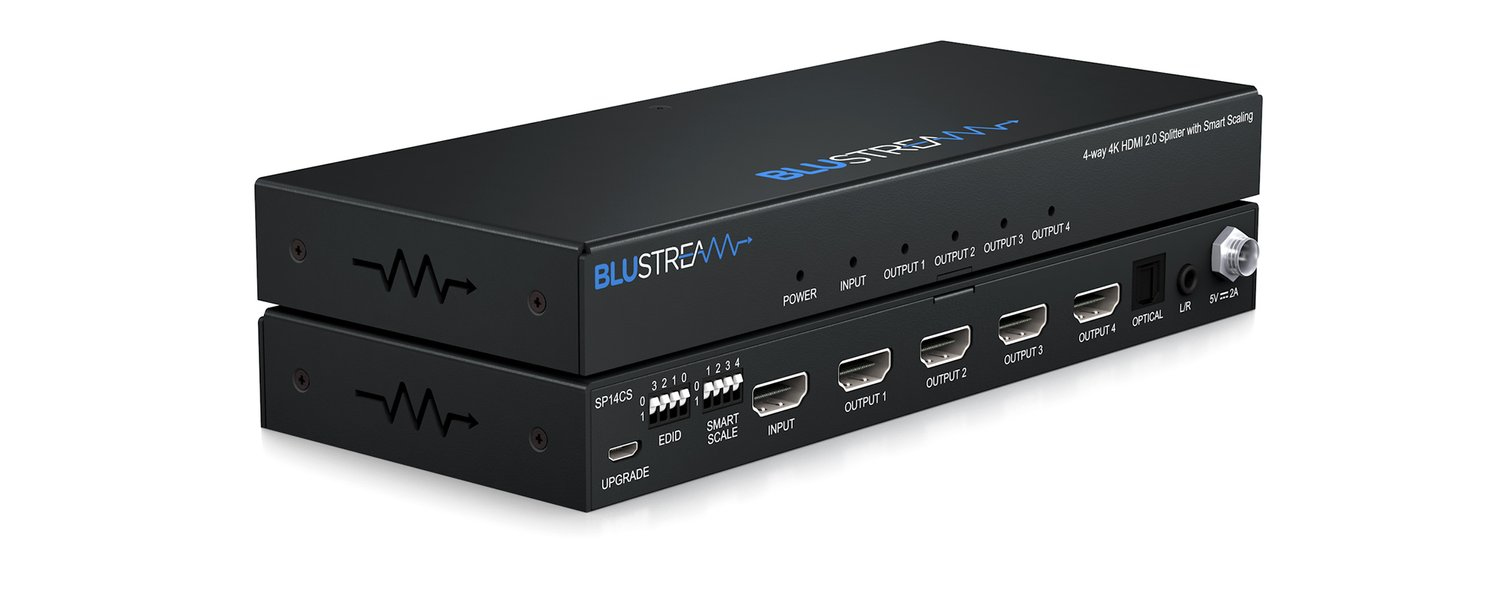 Blustream HDMI 2.0 Splitter - 4 way 4x HDMI